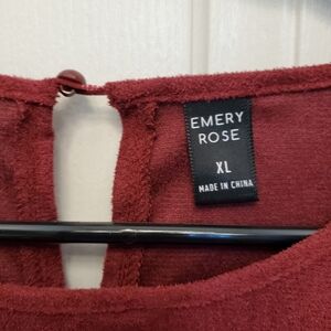 Women's midi perforated in  maroon